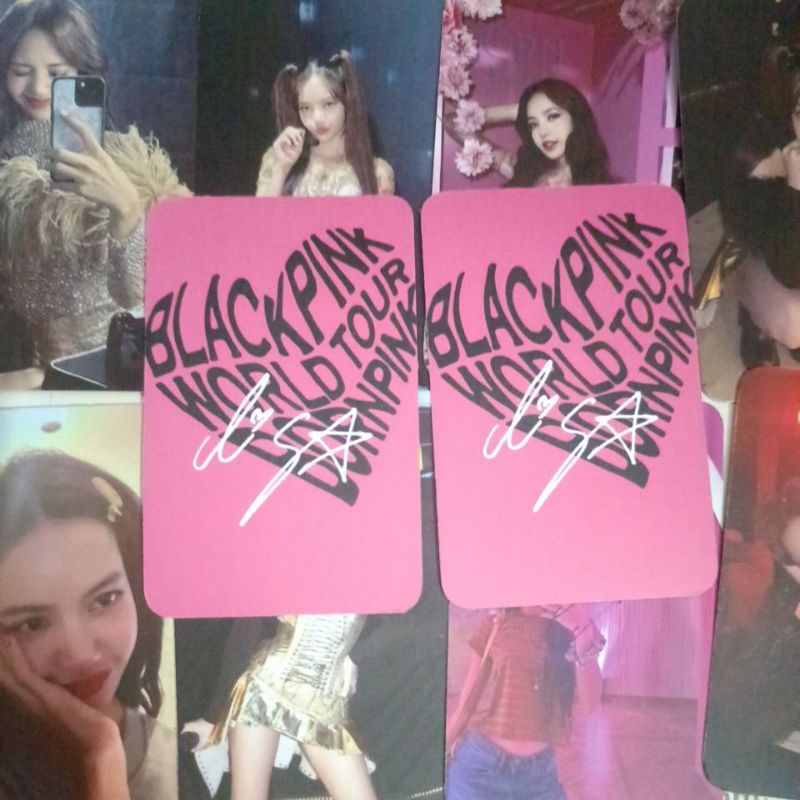 Set 10 card giấy bo góc in 2 mặt ảnh thành viên nhóm BLACKPINK - Lisa