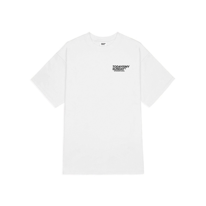 Áo thun Trắng Basic Today is my sunday