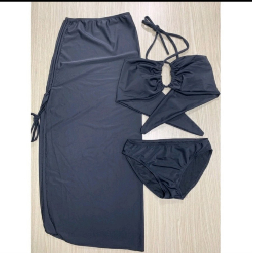 Bikini đi biển 3 mảnh và 2 mảnh có quây váy xẻ tà  BKN15