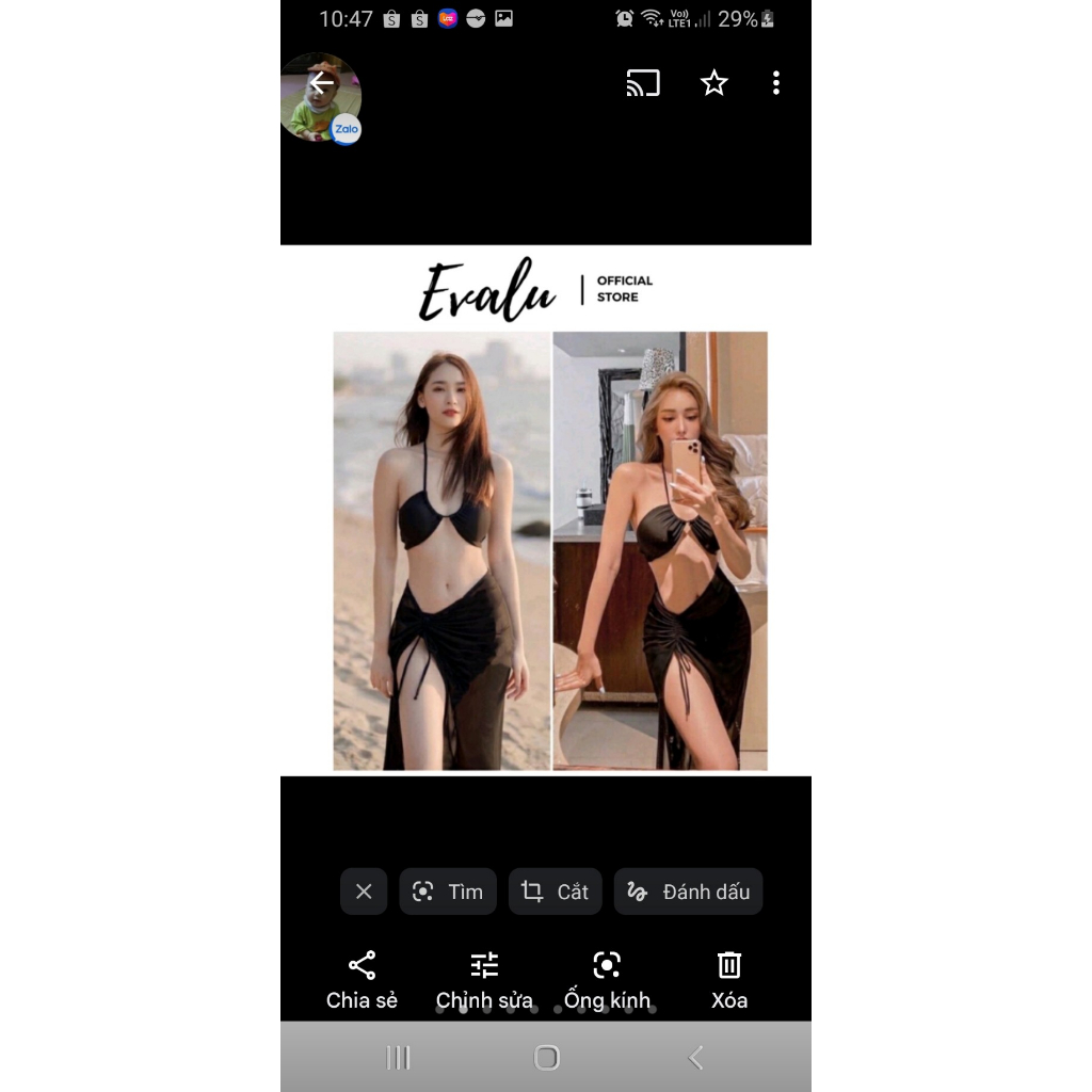 Bikini đi biển 3 mảnh và 2 mảnh có quây váy xẻ tà  BKN15