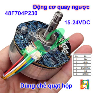 Động cơ không chổi than BLDC chế quạt Nidec 15-24V, Motor brushless BLDC không chổi than, Motor chế quạt
