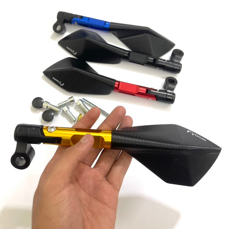 Gương thời trang xe máy rizoma 5 cạnh xoay 360 độ gập gắn các dòng xe hàng loại 1 bảo hành 1 năm Trái + Phải