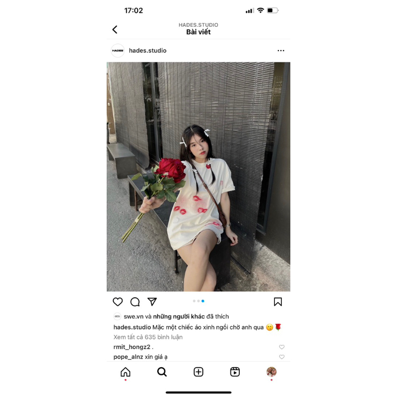 Áo thun HADES LIP ON YOUR SIP new full tag k bọc