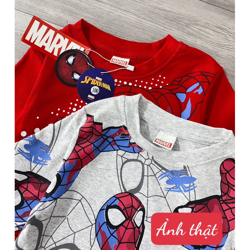 Set 2 bộ siêu nhân người nhện đỏ ghi cho bé trai