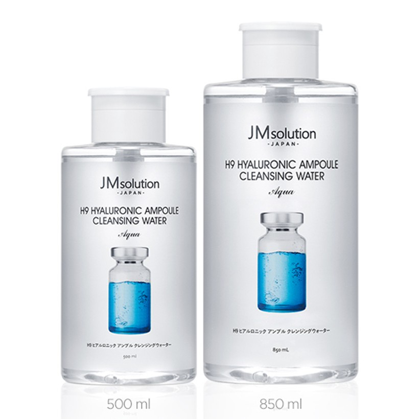 NƯỚC TẨY TRANG JM SOLUTION HYALURONIC AMPOULE CLEANSING WATER 850ML.