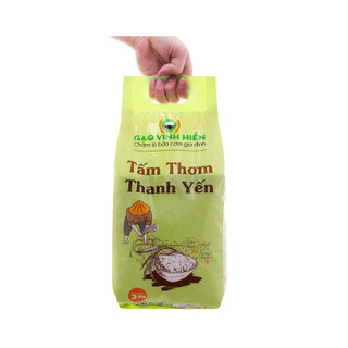 Gạo tấm thơm Thanh Yến Vinh Hiển túi 2kg
