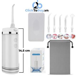 Tăm nước cầm tay H2ofloss HF-10 2024 ( HF6 mini). Bản nâng cấp với sạc Type C tiện lợi