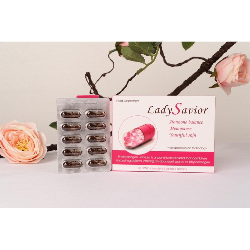Viên Uống Bổ Sung Nội Tiết Tố Ladysavior Cải Thiện Sinh Lý Ngăn Ngừa Lão Hóa Cho Phái Nữ Hộp 3 Vỉ x 10 Viên
