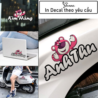 [ Rẻ Vô Địch ] In tên dán xe, In tên dán xe theo yêu cầu, tem xe theo tên, decal xe theo yêu cầu, decal theo tên