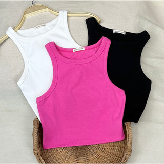 Combo 3 áo ba lỗ croptop nữ thun gân cotton mềm, co giãn, thấm hút tốt, không pha nilon MASSEC A09.2