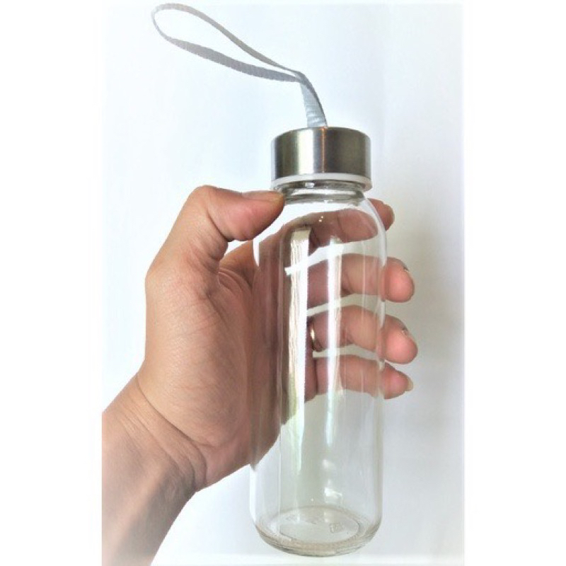 Bình Nước Thủy Tinh, Chai Detox Có Dây Xách 500ml