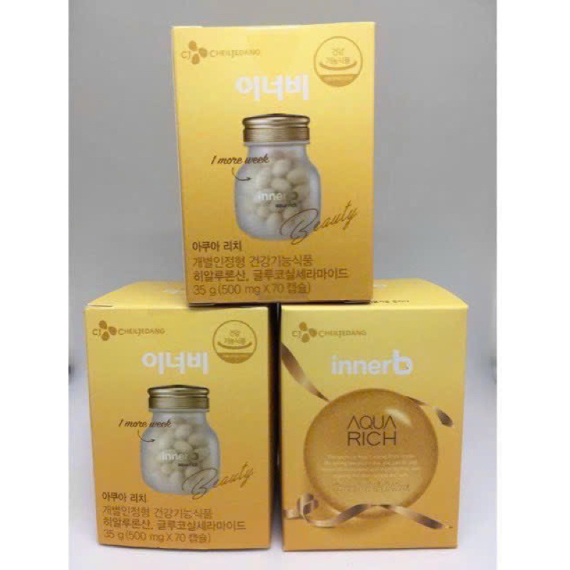 Viên Uống Cấp Nước Và Collagen InnerB Aqua Rich Double Up 70 viên🍀