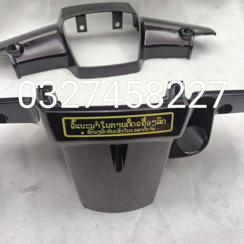 Tem thông số gáy, nhựa bợ cổ, đầu xe DREAM thái màu vàng