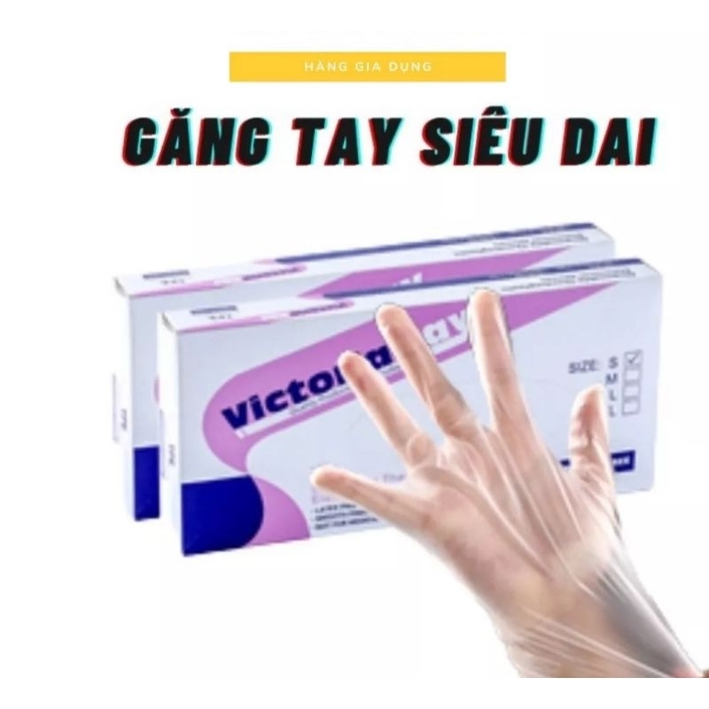 Hộp 200 cái Găng tay dùng 1 lần