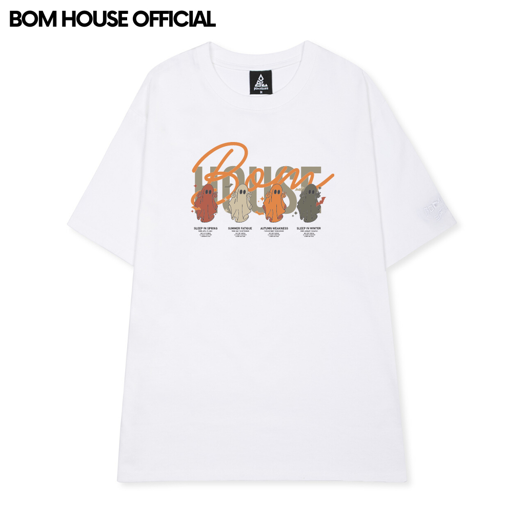 Áo Thun Local Brand Bom House GHOST Nam Nữ Form Rộng Unisex