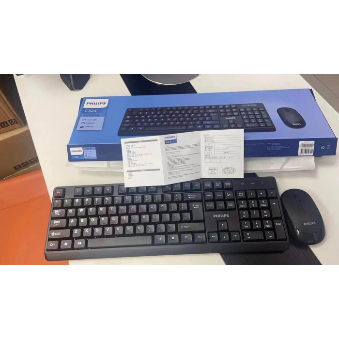 Bộ bàn phím & chuột không dây hãng Philips C324
