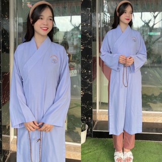 Có bigsize 4xl áo tràng phật tử áo tràng nam nữ silk đồ lam đi chùa