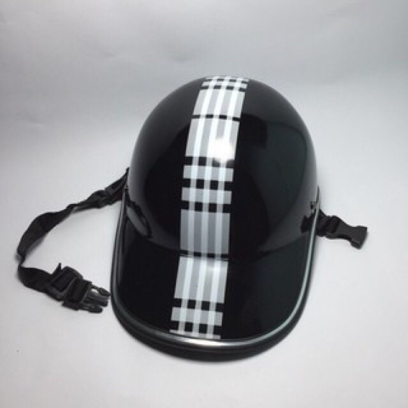 Mũ/Nón Bảo Hiểm Lưỡi Trai Thời Trang Nam Nữ Sọc Kẻ, Mũ Gọn Nhẹ Phong Cách