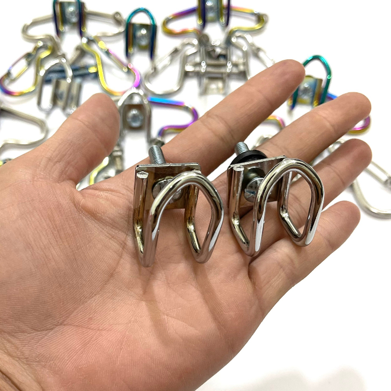 Móc Treo Đồ 7 màu TiTan, Inox Hàng 10 Ly Gắn Xe máy Siêu Chắc Chắn Đủ Các Kiểu