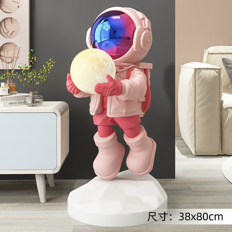 Mô hình Tượng phi hành gia cao 80cm,có đèn sạc đổi màu kèm loa bluetooth,decor nhà cửa,quán ba,quà tặng đẹp hot hit,