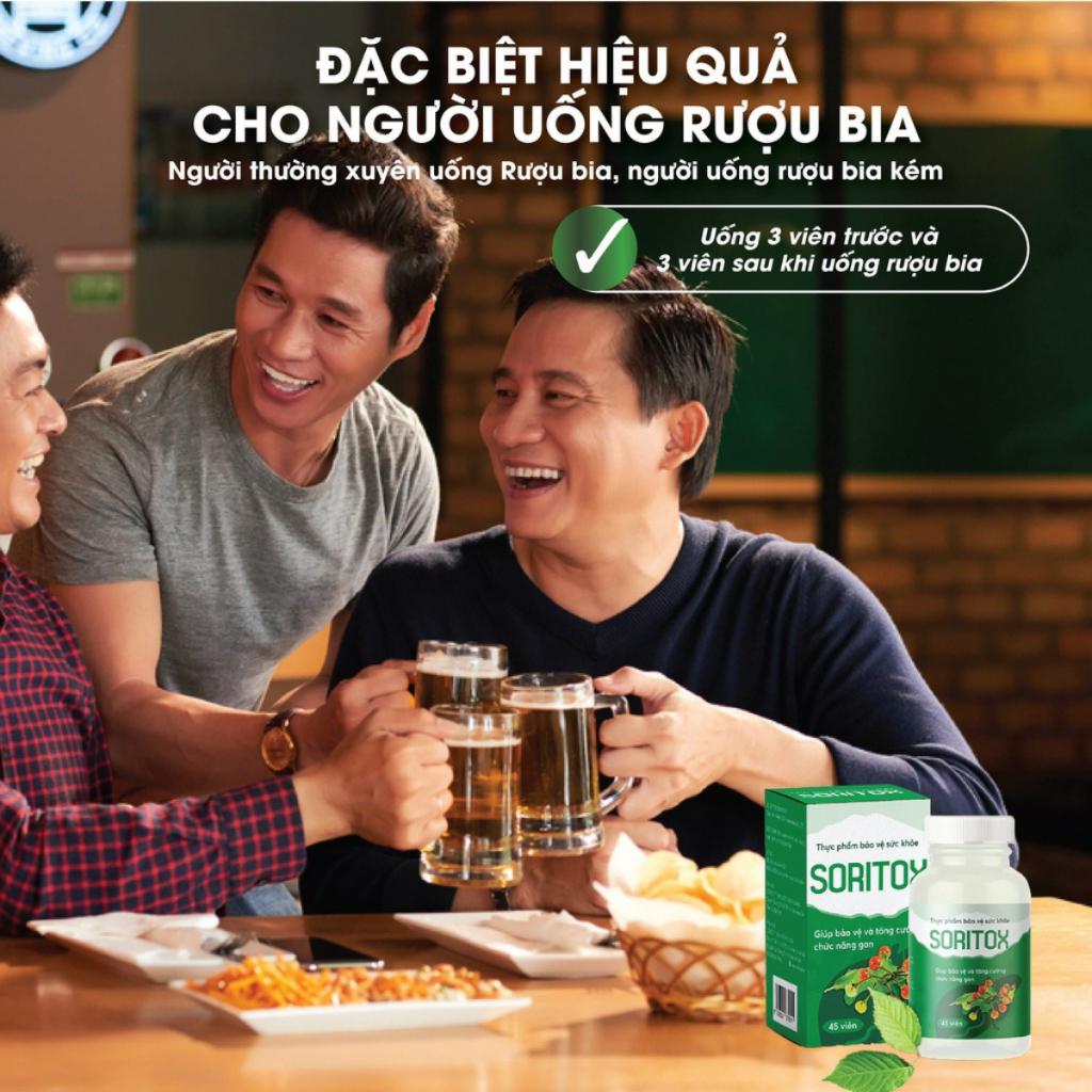 Soritox 45 Viên Cho Người Vảy nến, Viên da cơ địa, Mẩn Ngứa, Nóng Trong