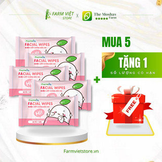 [💥Giảm sốc] Khăn ướt mini chăm sóc da Pharmacity (20 tờ/gói) | Farm Việt Store