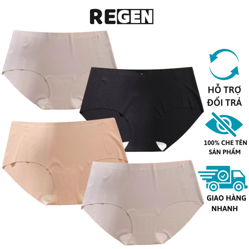 Hộp 3 quần lót nữ không đường may,quần chip nữ freesize,quần lót nữ su co giãn tốt,quần chip nữ khôn