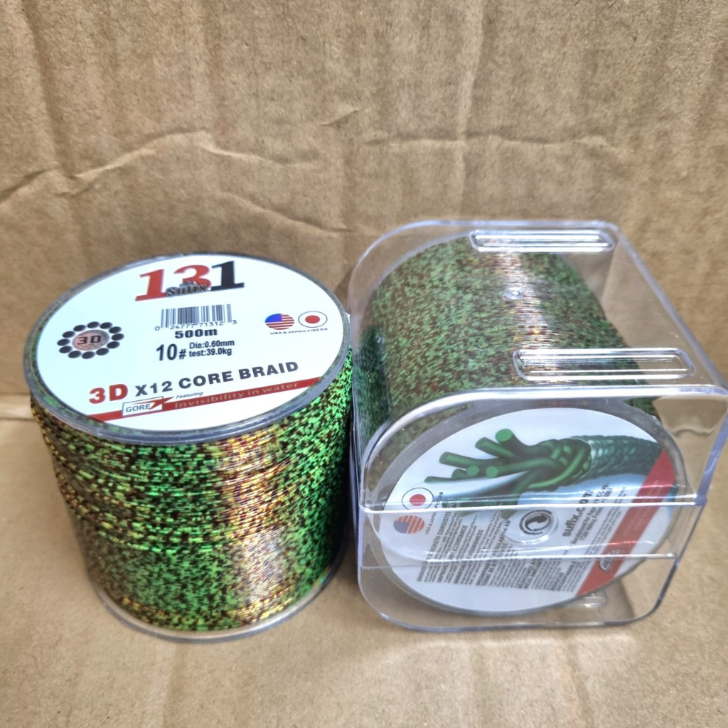 Cước câu cá dây câu 131 SUFIX 3D tàng hình 500m siêu tải