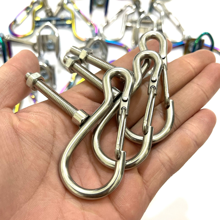 Móc Treo Đồ 7 màu TiTan, Inox Hàng 10 Ly Gắn Xe máy Siêu Chắc Chắn Đủ Các Kiểu