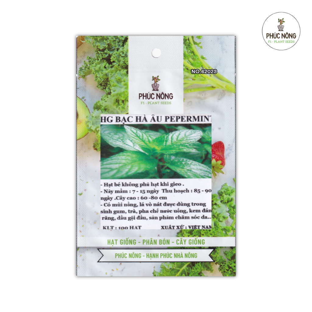 100 hạt - (Hỏa tốc) Hạt giống Bạc Hà Peppermint