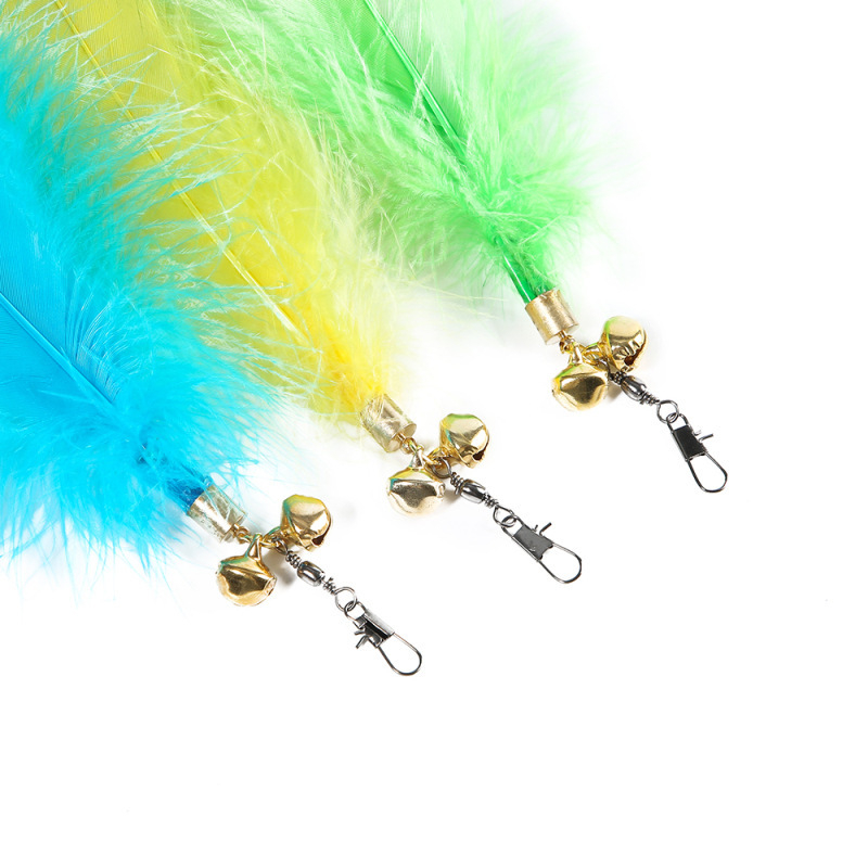 LÔNG GÀ/LÔNG VŨ THAY CẦN CÂU CHO MÈO