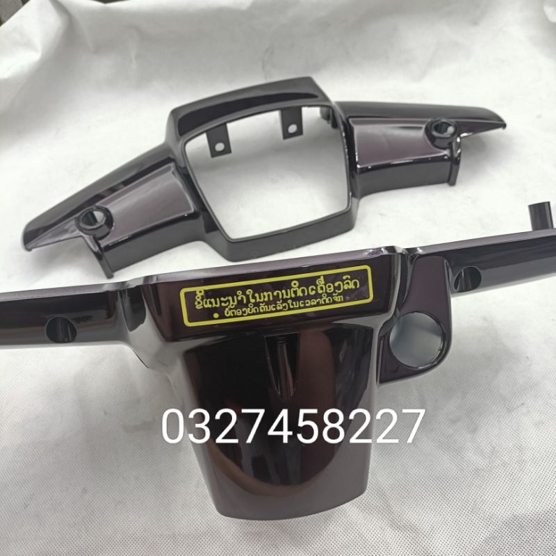 Tem thông số gáy, nhựa bợ cổ, đầu xe DREAM thái màu vàng