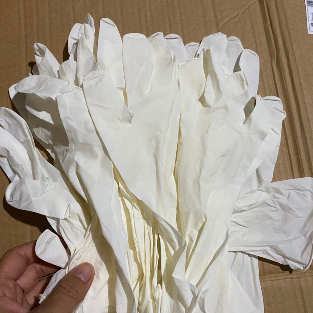 Găng tay cao su siêu dai - siêu bền | Găng tay y tế latex không có bột