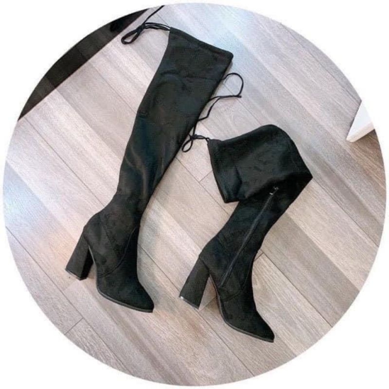 BỐT ĐÙI KÉO KHOÁ CẠNH DA LỘN HOT HIT !!!!