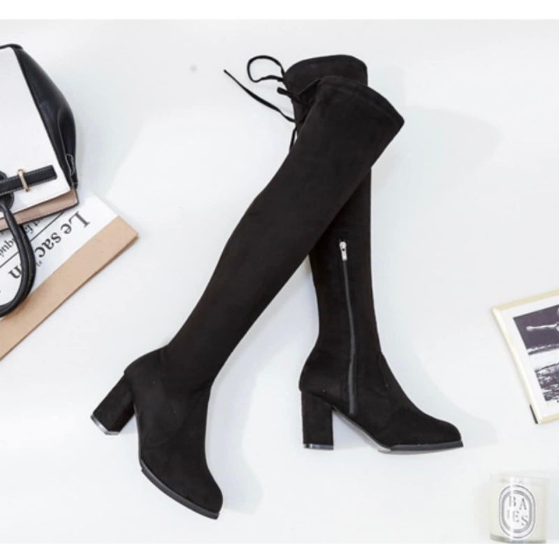 BỐT ĐÙI KÉO KHOÁ CẠNH DA LỘN HOT HIT !!!!