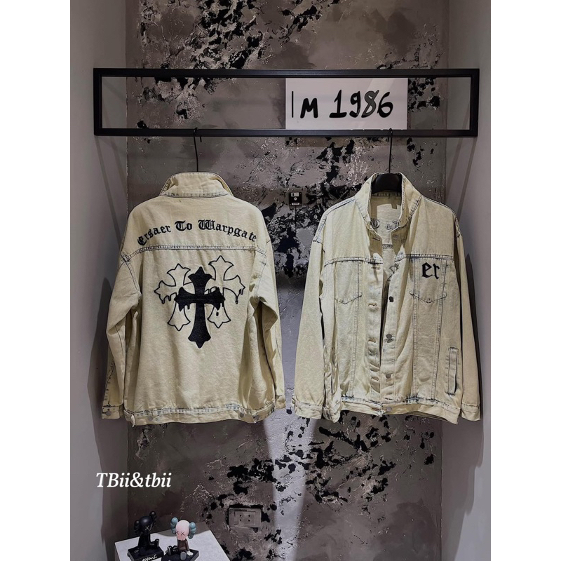 Áo Khoác Jean Bò Thêu Chrome