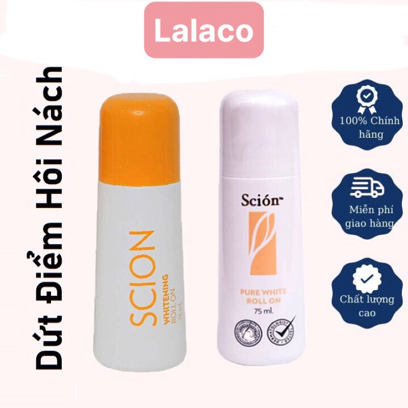Lăn khử mùi Scion mẫu nắp trắng, Lăn khử mùi Scion ngăn mồ hôi khử mùi hiệu quả - Lăn khử mùi scion 75ml