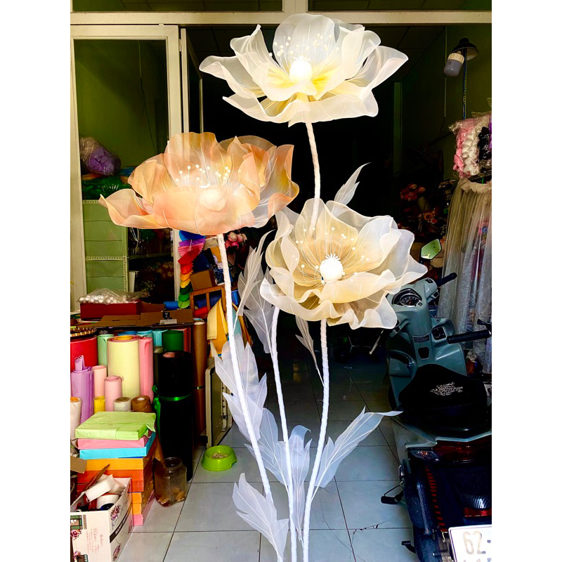 Nguyên liệu làm cây hoa khổng lồ