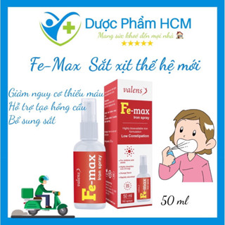 Chính hãng Fe max sắt xịt thế hệ mới bổ sung sắt dùng được cho trẻ sơ sinh