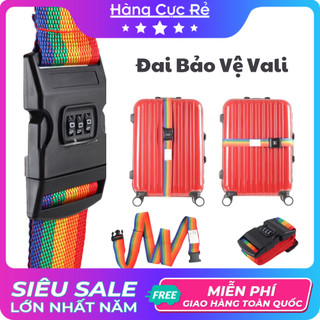 Dây đai ràng vali, buộc hành lý bảo vệ suitcase strap, quấn ngang thắt valy - Shop Hàng Cực Rẻ