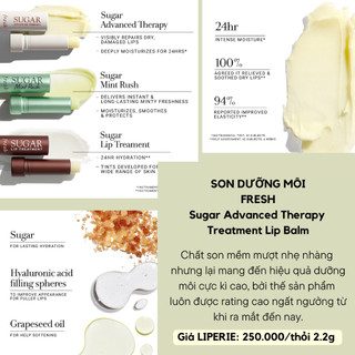 [Date mới][Fresh] Son dưỡng Sugar Lip Treatment Sunscreen SPF15 minisize