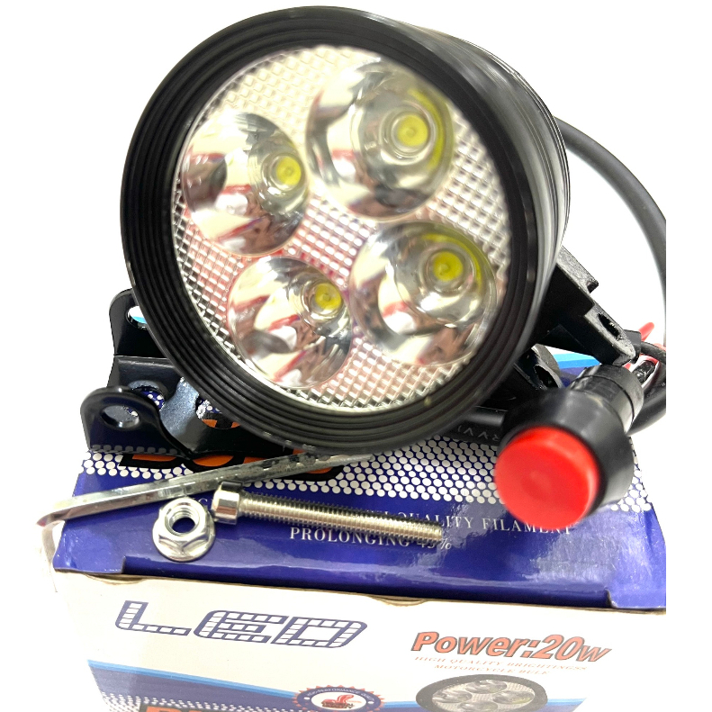 Đèn trợ sáng l4 Ngắn Siêu Sáng-Chống Nước 3 chế độ Sáng tặng kèm công tắc