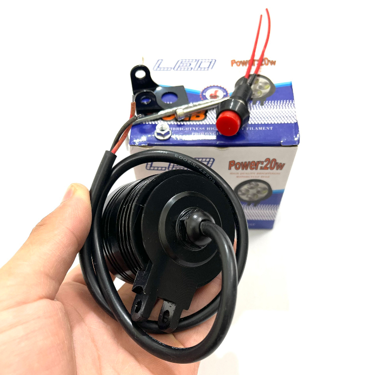 Đèn trợ sáng l4 Ngắn Siêu Sáng-Chống Nước 3 chế độ Sáng tặng kèm công tắc