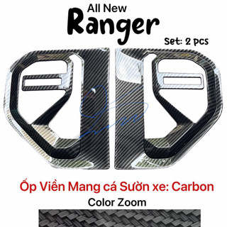 Ốp mang cá xe ford ranger, everest 2023