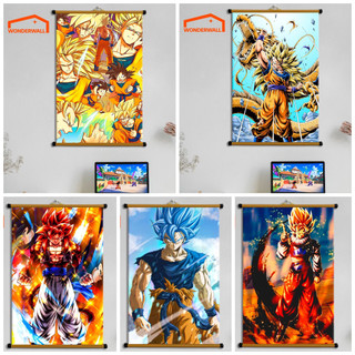 Poster vải treo tường decor - dragon ball - 7 viên ngọc rồng - bộ 2