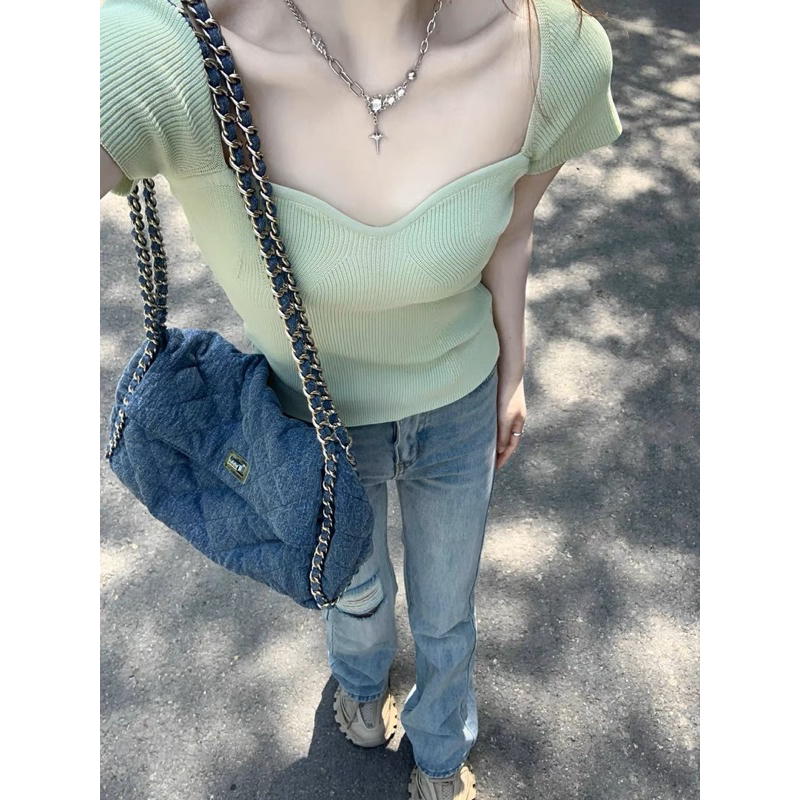 5640 ÁO LEN TĂM CỔ W WGWE