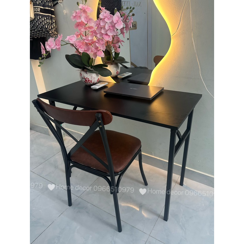 bàn làm việc gấp gọn, ghế chữ X
