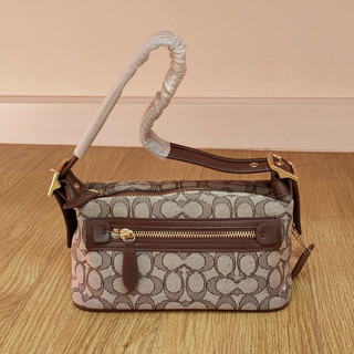 Túi xách C0ach Demi Bag da phối canvas