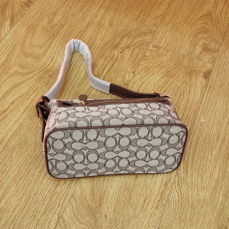 Túi xách Coach Demi Bag da phối canvas