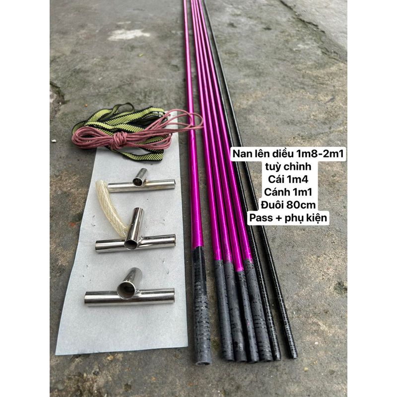 Combo Khung Nan Carbon Soạn Sẵn Lên Diều Tuỳ Chỉnh Theo Ý Muốn